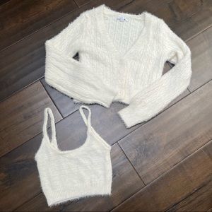 Garage white fuzzy set